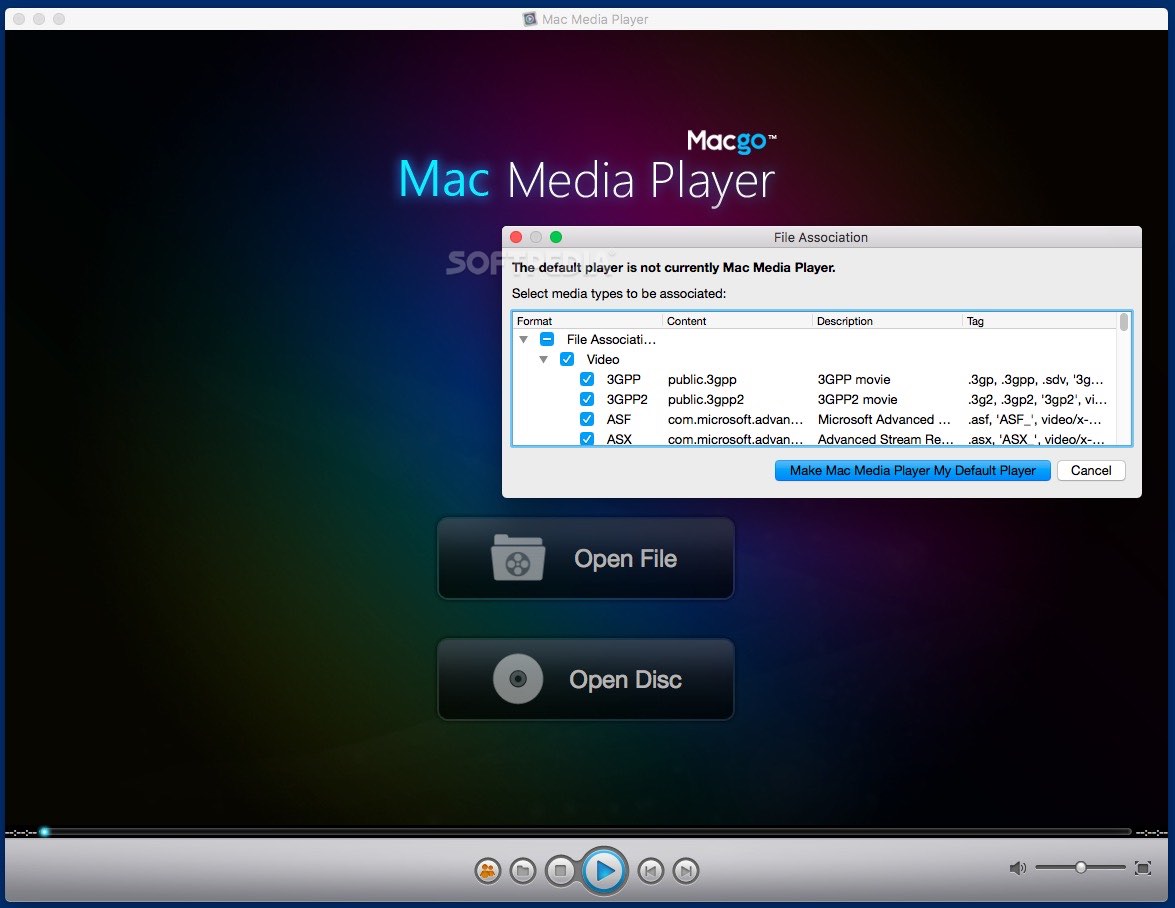 media player for mac windows